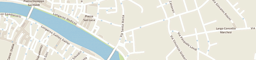 Mappa della impresa jeans street di cristina pezzia fornero e c sas a PISA