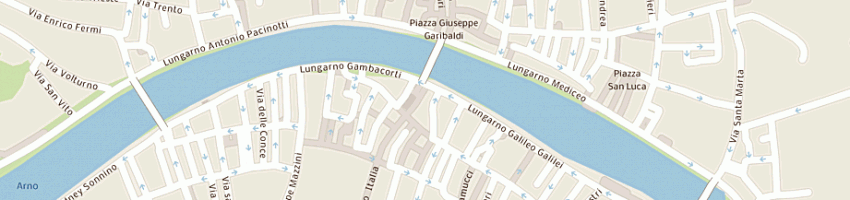 Mappa della impresa calzoleria francesco rossi a PISA