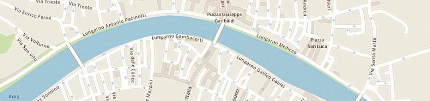 Mappa della impresa di banchi store di ciabattini federica a PISA