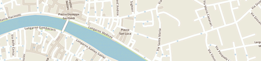 Mappa della impresa tattoo studio di ganora andrea a PISA