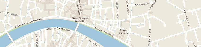 Mappa della impresa la chiostra (srl) a PISA