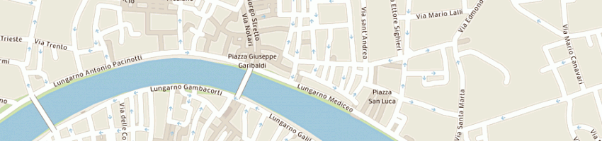 Mappa della impresa galleria antiquaria tecno a PISA