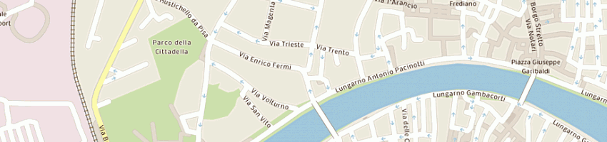 Mappa della impresa palestra alhambra a PISA