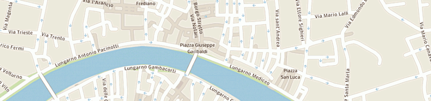 Mappa della impresa book shop di ayers luca e csas a PISA