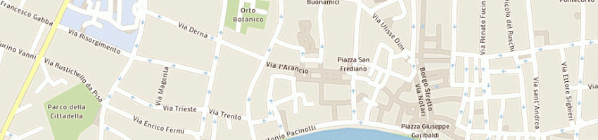 Mappa della impresa agenzia immobiliare adb di del bianco paola e c sas a PISA
