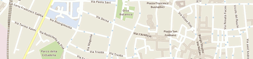 Mappa della impresa massimo benedetti coiffeur snc a PISA