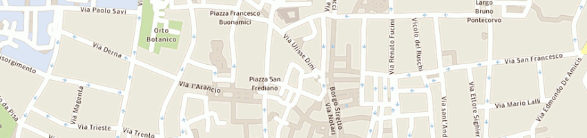 Mappa della impresa mercerie fantoccino di fabris patrizia a PISA