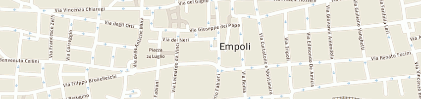 Mappa della impresa agenzia immobiliare trinci la toscana snc a EMPOLI