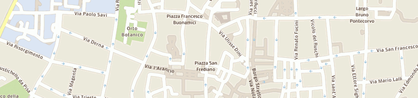 Mappa della impresa osteria dei cavalieri di masi ettore a PISA
