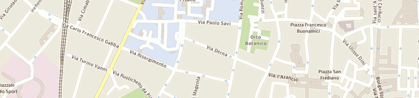 Mappa della impresa chiesa evangelica valdese a PISA