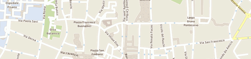 Mappa della impresa rossi a PISA