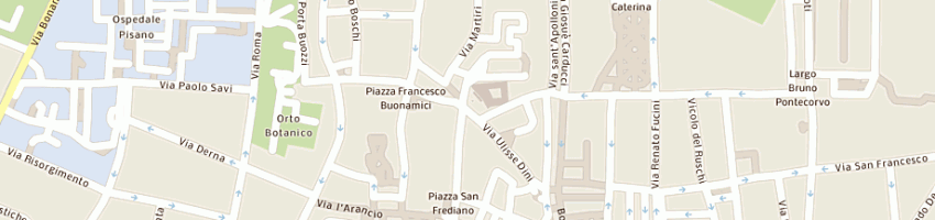 Mappa della impresa azienda regionale per il diritto allo studio universitario a PISA