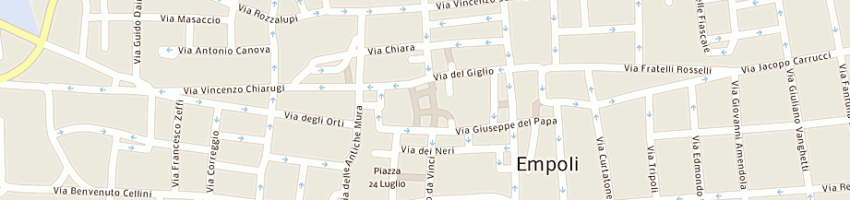 Mappa della impresa paolettoni fiori snc a EMPOLI