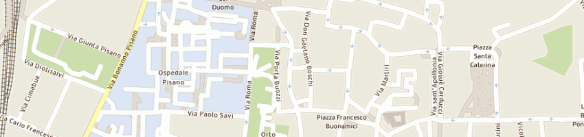 Mappa della impresa domenici e mondello a PISA