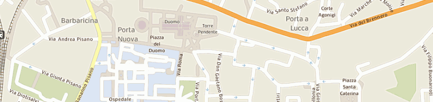 Mappa della impresa serv-bar di nicola lamacchia e c snc a PISA