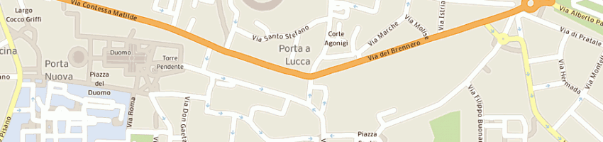Mappa della impresa ristorante nando di bertini alberto a PISA