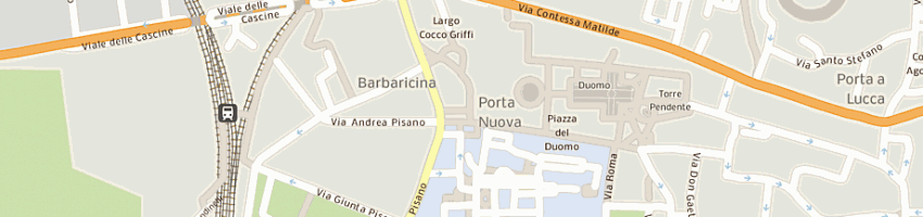 Mappa della impresa hotel il giardino srl a PISA