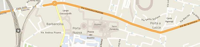 Mappa della impresa bardelli milla a PISA