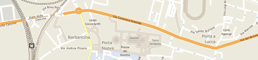 Mappa della impresa opera della primaziale a PISA