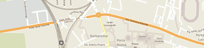 Mappa della impresa trattoria pizzeria bar da manfredo di gambino (sas) a PISA