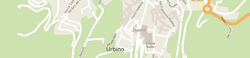 Mappa della impresa cd house di ubaldi monica a URBINO