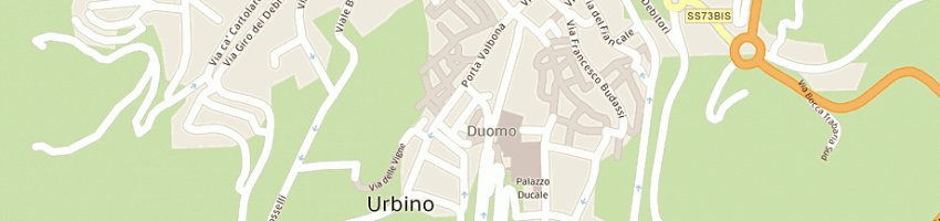 Mappa della impresa agenzia viaggi urbino incoming a URBINO