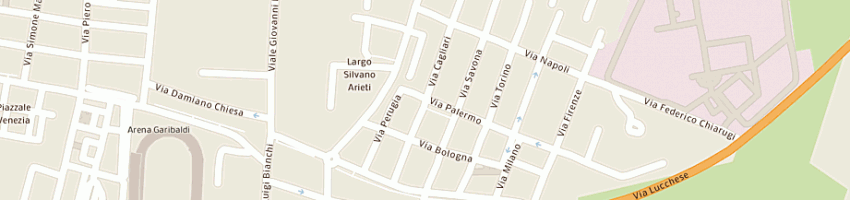 Mappa della impresa pizzeria la spigolatrice a PISA
