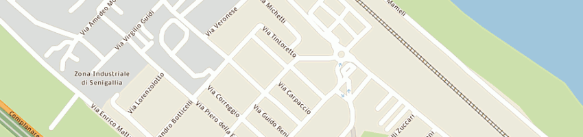Mappa della impresa bar azzurro 85 a SENIGALLIA