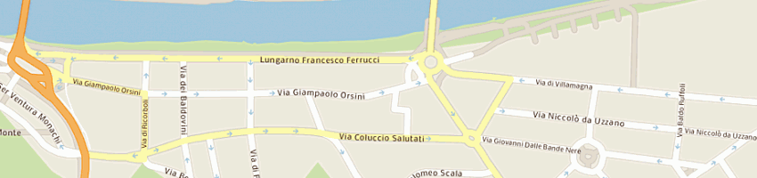 Mappa della impresa federazione italiana canoa kayak a FIRENZE