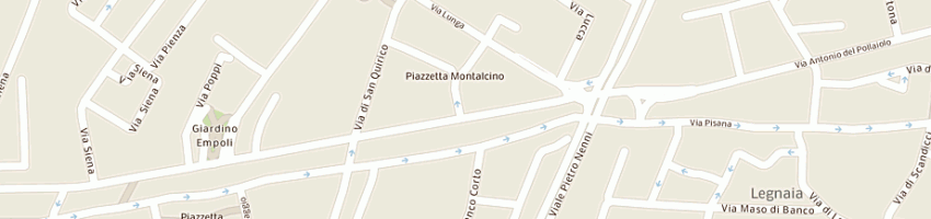 Mappa della impresa pizzeria montelupo street tavern a FIRENZE
