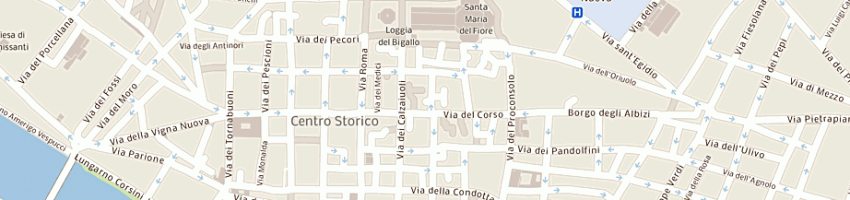 Mappa della impresa albergo brunelleschi a FIRENZE