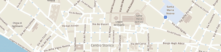 Mappa della impresa prada stores srl a FIRENZE