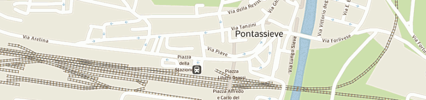 Mappa della impresa albergo locanda nova a PONTASSIEVE
