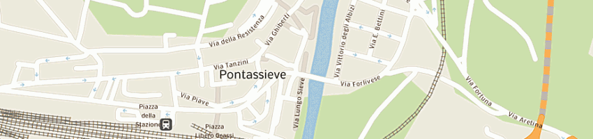 Mappa della impresa autoscuola benvenuti a PONTASSIEVE