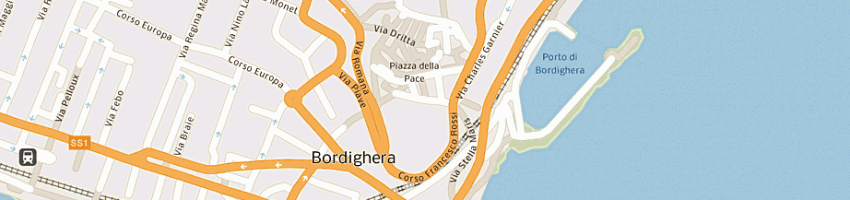 Mappa della impresa bar agora' a BORDIGHERA