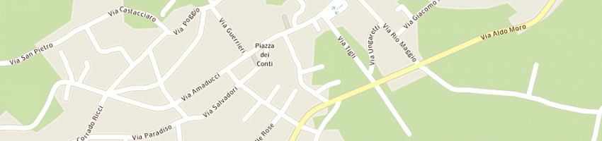 Mappa della impresa ristorante pizzeria silvana a CARPEGNA