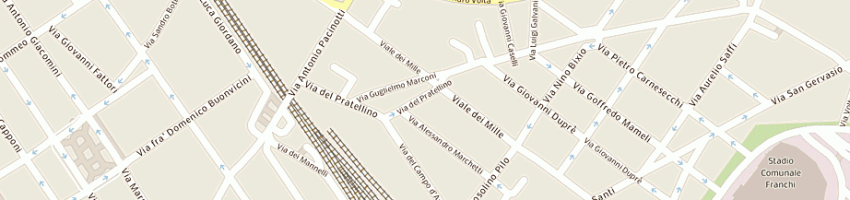 Mappa della impresa sim studio immobiliare montefusco di montefusco silvano a FIRENZE