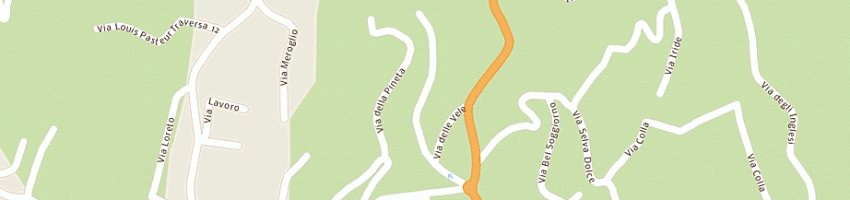 Mappa della impresa panificio le due strade di puzzer carlo a BORDIGHERA