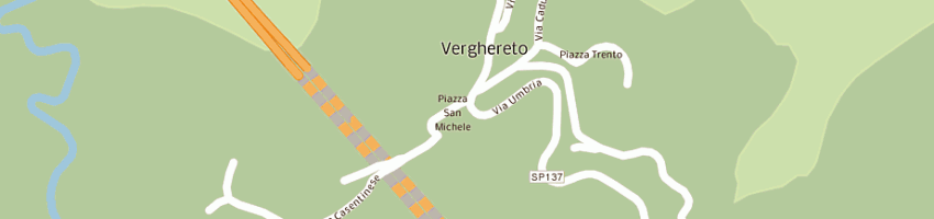 Mappa della impresa bar del verghereto snc a VERGHERETO