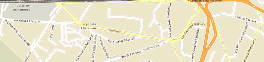 Mappa della impresa paoletti ferrero srl a FIRENZE