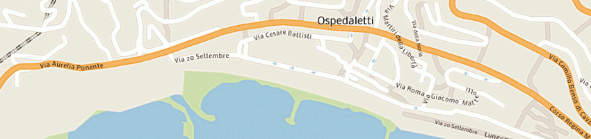 Mappa della impresa albergo savoia a OSPEDALETTI