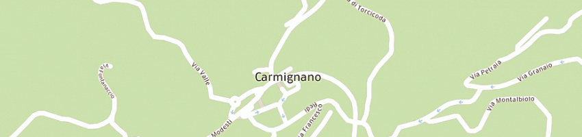 Mappa della impresa nucleo volontariato ass nazionale carabinieri mediceo - carmignano a CARMIGNANO