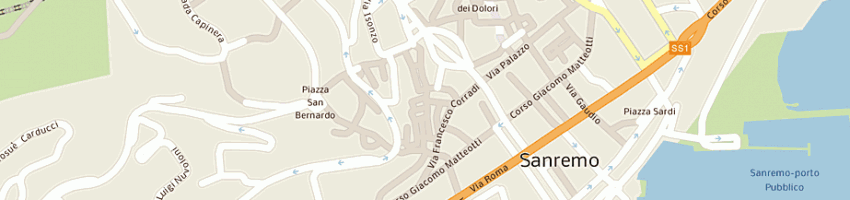 Mappa della impresa macelleria d'addino luigi a SAN REMO