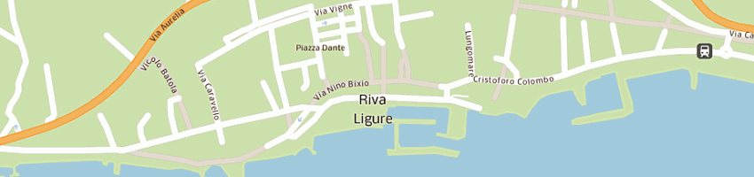 Mappa della impresa macellerie associate sas a RIVA LIGURE