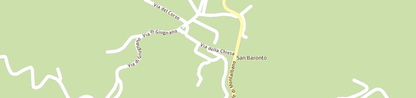 Mappa della impresa albergo ristorante monti di benelli m a LAMPORECCHIO