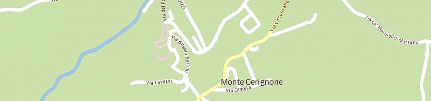 Mappa della impresa stazione di servizio api a MONTE CERIGNONE
