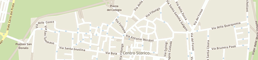 Mappa della impresa trattoria italia snc di rocco clemente e c a LUCCA