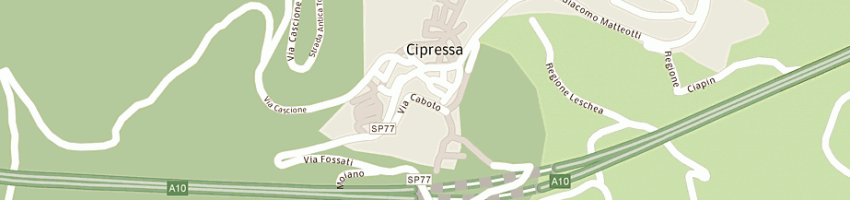 Mappa della impresa trattoria bar pannelli vittorio a CIPRESSA