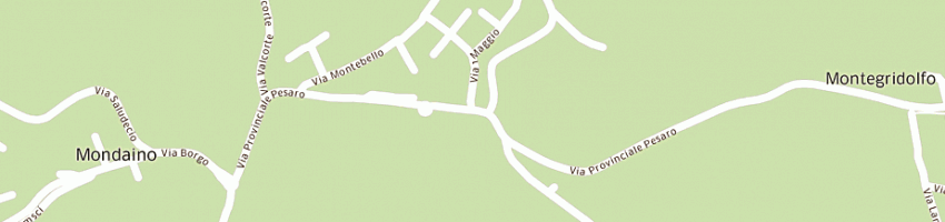 Mappa della impresa rosticceria macelleria vanni' di arduini giuliana a MONDAINO