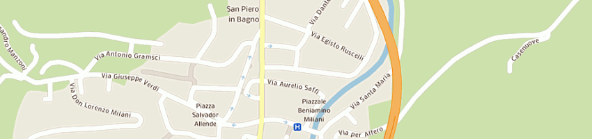 Mappa della impresa albergo bologna a BAGNO DI ROMAGNA